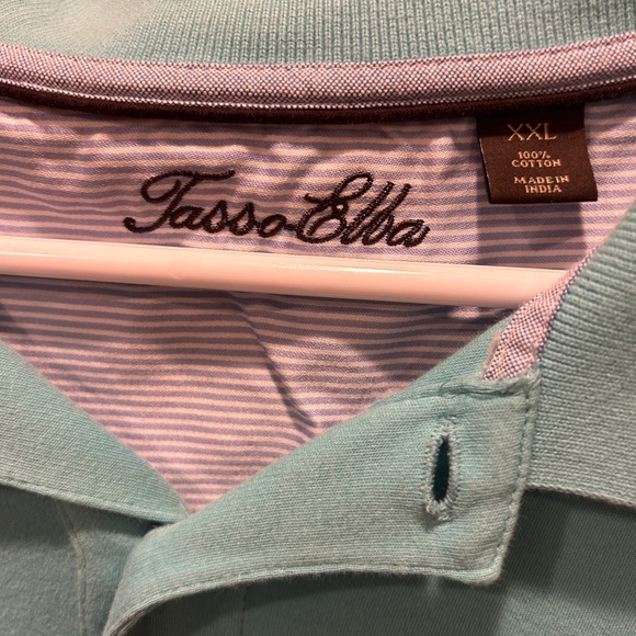 Tasso Elba Cotton Short Sleeve Collar Polo T-Shirt SZ XXL - Picture 2 of 7